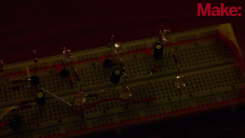 Need A Fancy Lightshow To Go With Your Music? Make Your Own Led Light Organ. GIF - Diy Bread Board Music GIFs