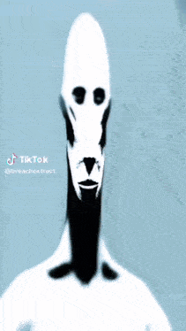 a black and white image of a person with a tiktok sticker