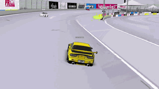 a yellow sports car with a license plate that says ' jdm '