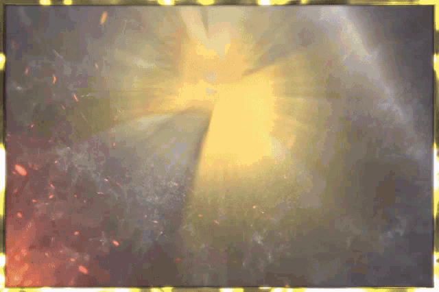 the sun is shining through the clouds in a frame