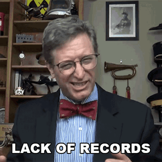 Lack Of Records Lance Geiger GIF - Lack Of Records Lance Geiger The History Guy GIFs