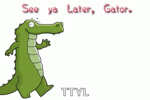 Later Gator See You Later Alligator GIF