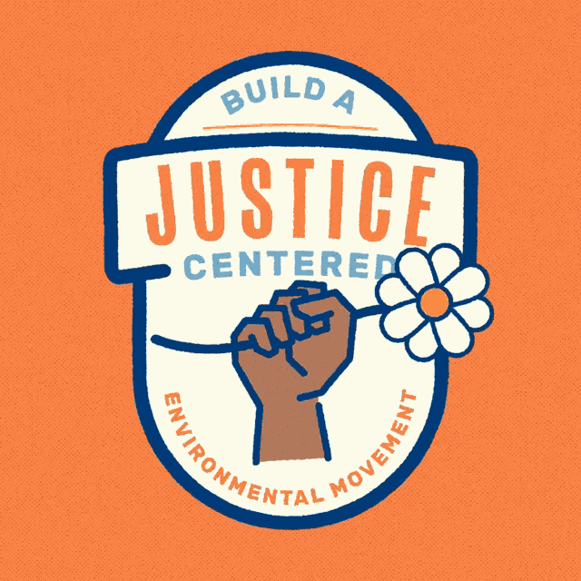 a logo for justice centered environmental movement