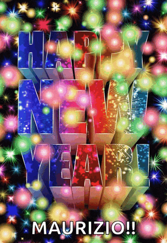 a happy new year maurizio greeting card