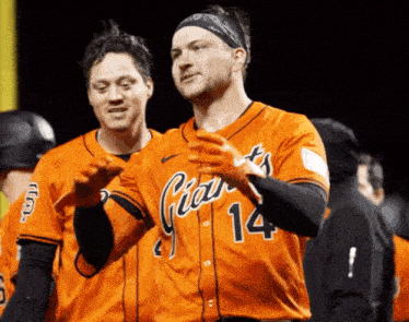a baseball player wearing a jersey with the number 14