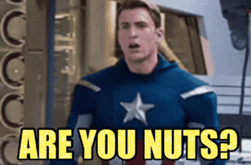 Captain America Are You Nuts GIF - Captain America Are You Nuts GIFs