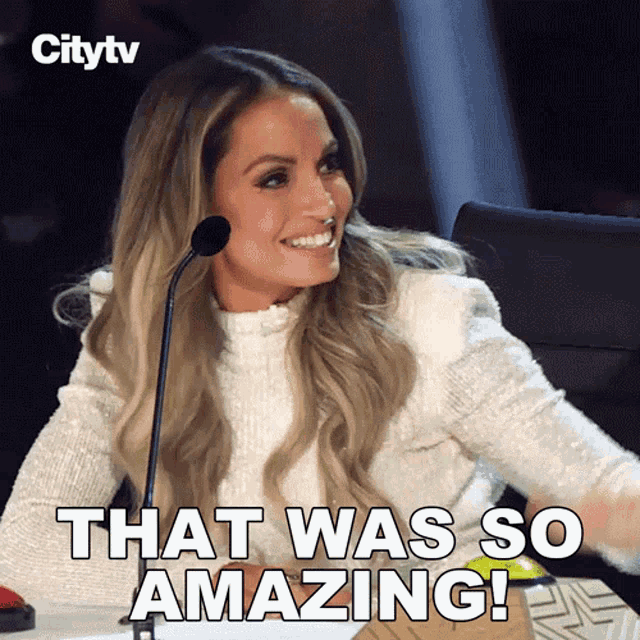 That Was So Amazing Trish Stratus GIF - That Was So Amazing Trish Stratus Canadas Got Talent GIFs