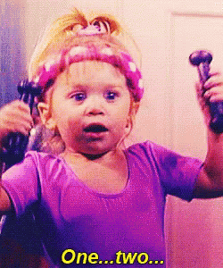 One...Two... GIF - Full House Mary Kate Olsen Workout GIFs