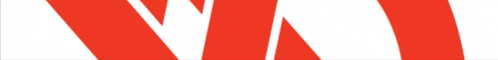 a red and white striped background with the letter v