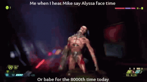 Michael Alyssa GIF - Michael Alyssa Me When I Hear Mike Say Alyssa Face Time GIFs