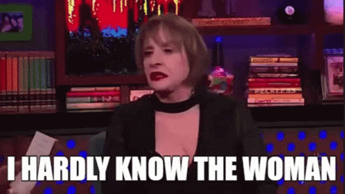 Patti Lupone I Dont Know Her GIF - Patti Lupone I Dont Know Her Wwhl GIFs