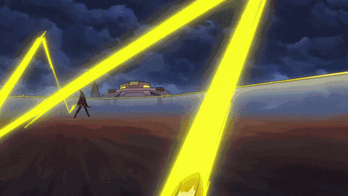a cartoon drawing of a person being hit by a lightning bolt