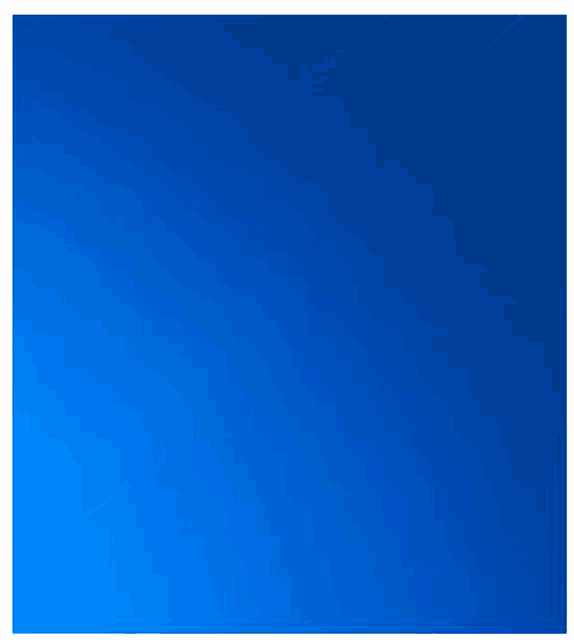 a blue background with a white circle in the middle of it