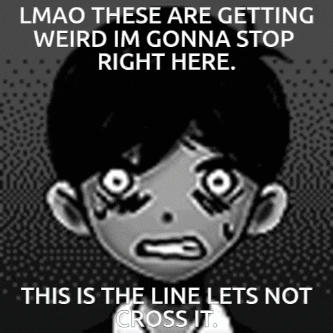 a black and white image of a boy with a caption that says lmao