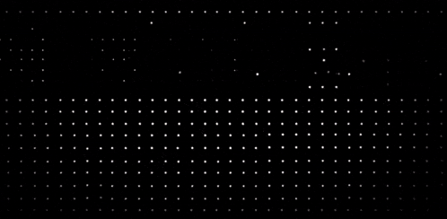 a close up of a star wars logo on a black background with blue dots .