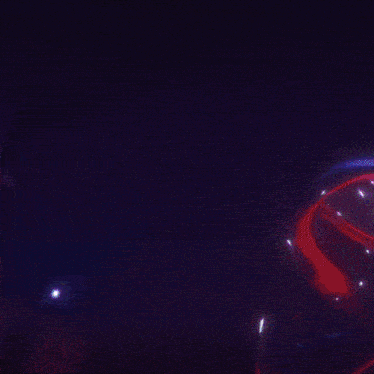 a person 's face is surrounded by glowing lights