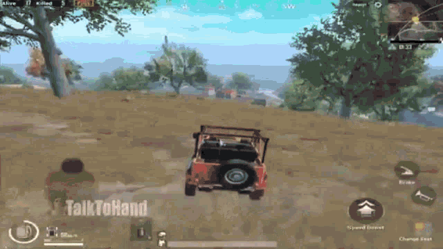 a video game is being played on a cell phone