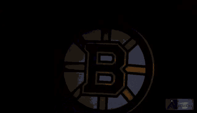 a man is wearing a boston bruins jersey with the letter d on it
