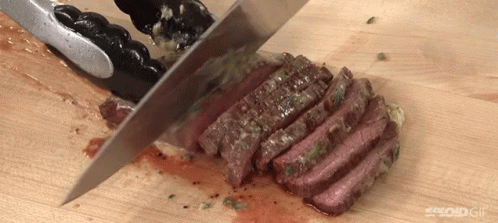 Meat Slicing Steak GIF - Meat Slicing Steak Steak GIFs