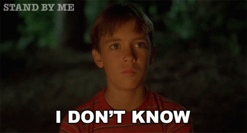 I Dont Know Gordie Lachance GIF - I Dont Know Gordie Lachance Stand By Me GIFs