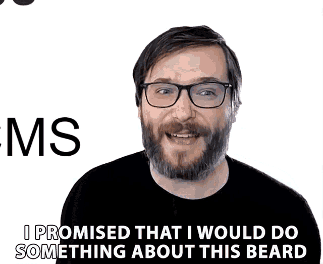 I Promised That I Would Do Something About This Beard Beard GIF
