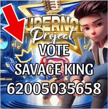 a poster that says vote savage king 62005035658