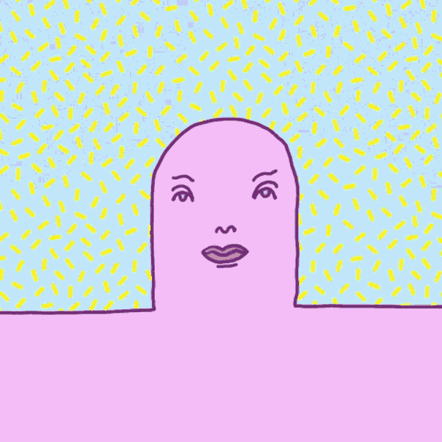 a drawing of a person 's head with a smiley face on it