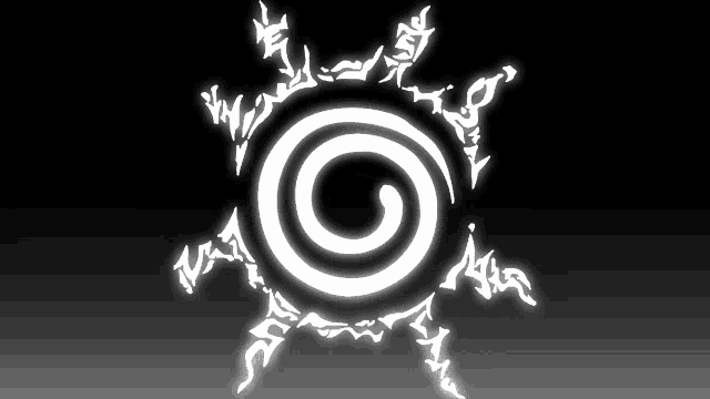 a white swirl on a black background with chinese characters
