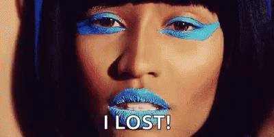 Nicki Minaj I Lost GIF - Nicki Minaj I Lost Blue Make Up GIFs