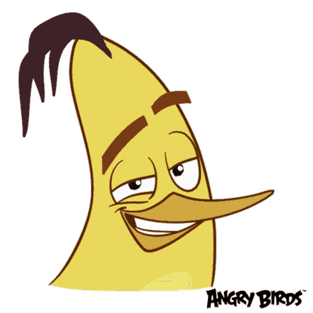a yellow cartoon character from the angry birds movie