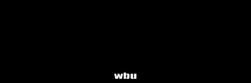 a blurry picture of a person holding a fire torch with the word wbu written below it