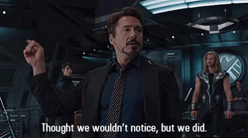 Thought We Wouldnt Notice But We Did Robert Downey Jr GIF - Thought We Wouldnt Notice But We Did Robert Downey Jr Rdj GIFs