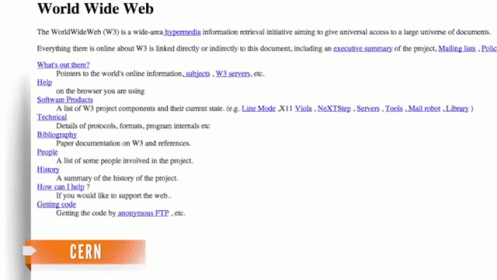 The World'S First Webpage, Created By A Cern Scientist, Has Been Restored On The Web. GIF - GIFs