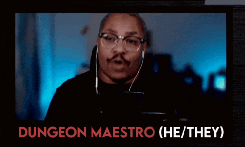 a video of a man named dungeon maestro with a crab on the bottom
