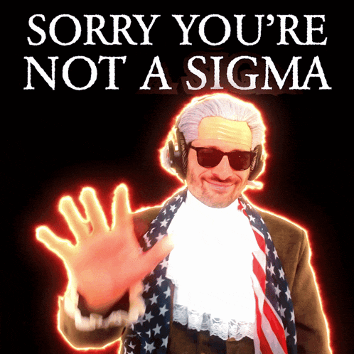 a man wearing headphones and a scarf says sorry you 're not a sigma