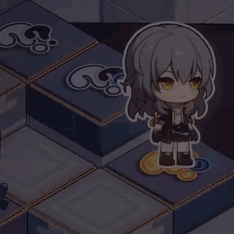 a cartoon girl is sitting on a stack of boxes .