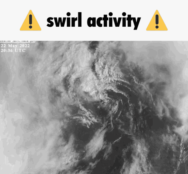 a black and white image of a swirl activity on may 22