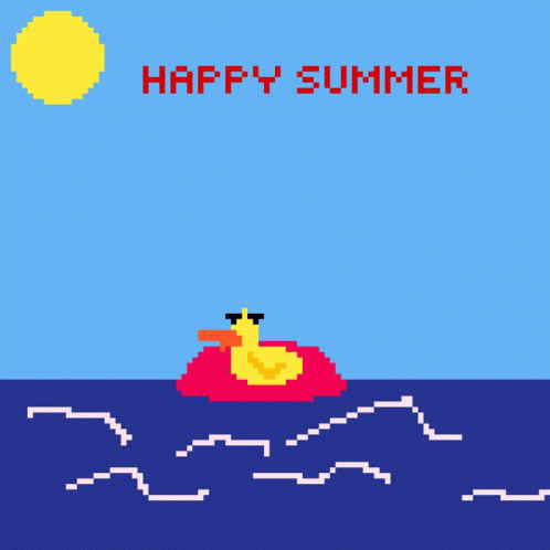 Happy Sunmer Duck GIF - Happy Sunmer Duck GIFs
