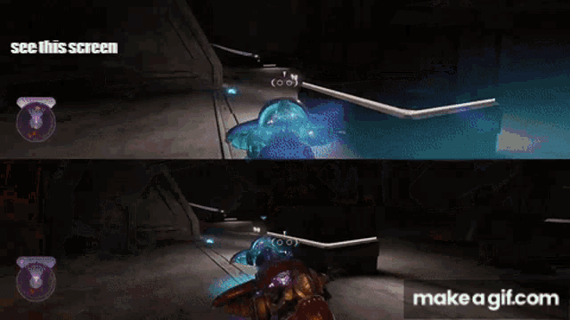 a screenshot of a video game with the words see this screen at the bottom