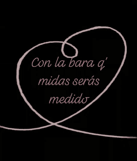 a drawing of a heart with the words " con la barra q midas seras medios "
