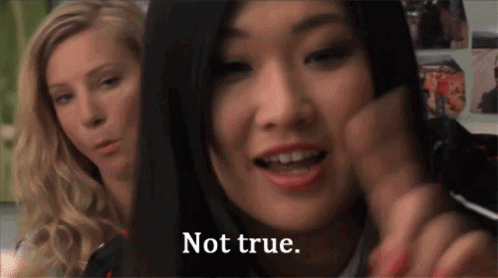 Glee Tina Cohen Chang GIF - Glee Tina Cohen Chang Not True GIFs