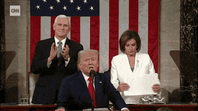 Nancy Pelosi Rip GIF - Nancy Pelosi Rip Trump GIFs