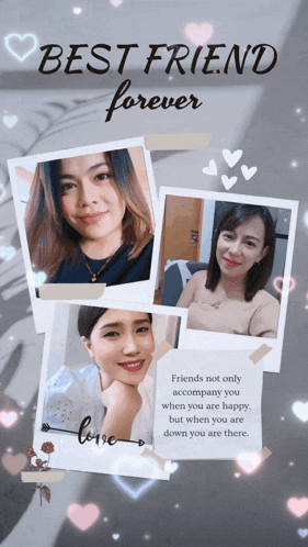 a collage of photos with the words best friend forever on the top