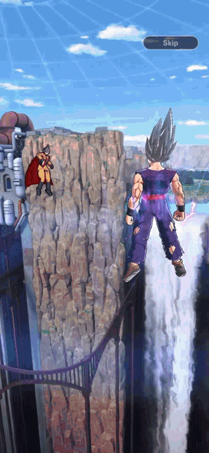 a screen shot of a video game with the word skip on the bottom right