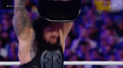 Roman Reigns The Undertaker GIF - Roman Reigns The Undertaker Chair GIFs