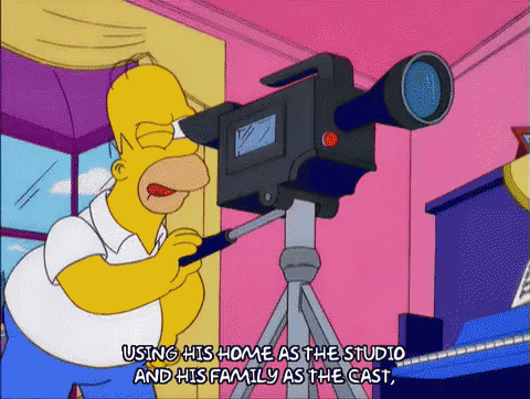 Video GIF - Film Record The Simpsons GIFs
