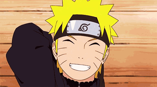 a cartoon character wearing a headband with a symbol on it