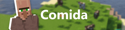 a cartoon character with the word comida on it