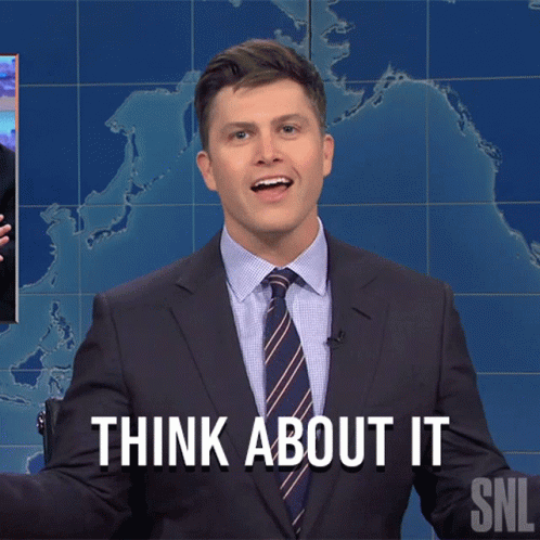 Think About It Saturday Night Live GIF - Think About It Saturday Night Live Weekend Update GIFs