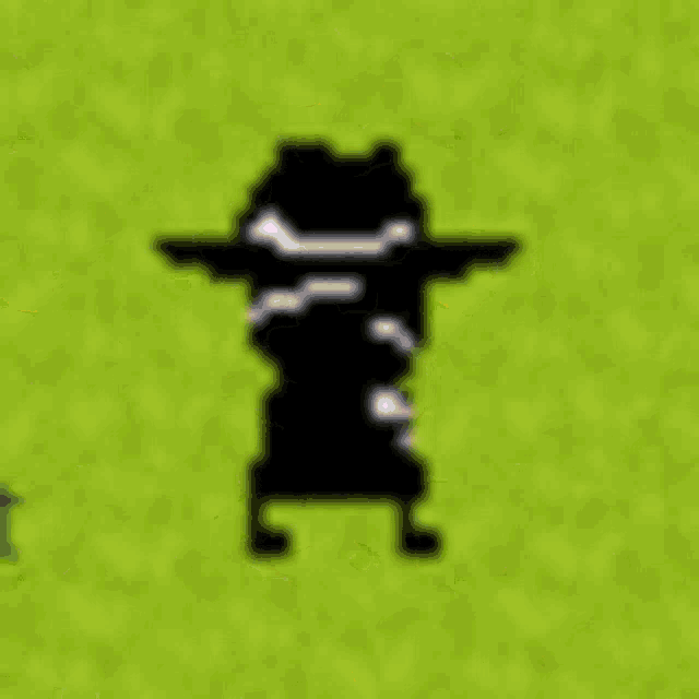 a silhouette of a person wearing a hat and sunglasses is standing in a field of flowers .